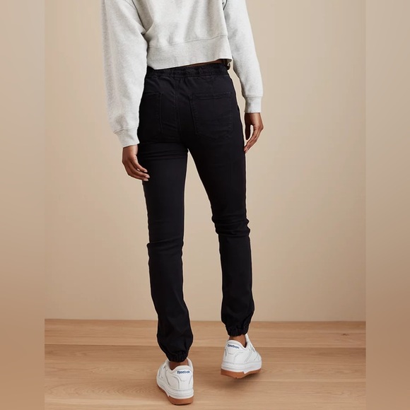 American Eagle Jegging Jogger in Black Size 8 Regular New with tags - Picture 2 of 14